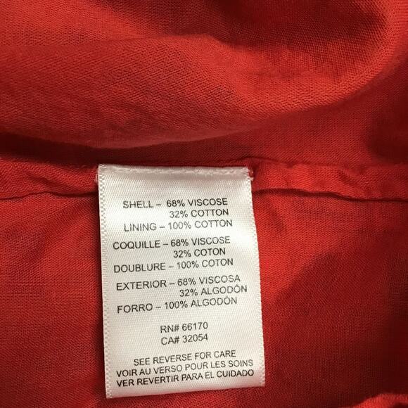 Anthropologie Verb by Pallavi Singhee Womens Red Floral Cayenne Midi Dress 10P - Picture 11 of 12